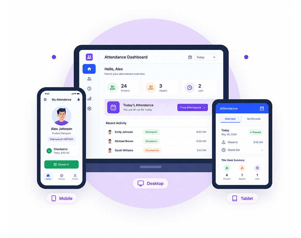 Employee Attendance from Any Device