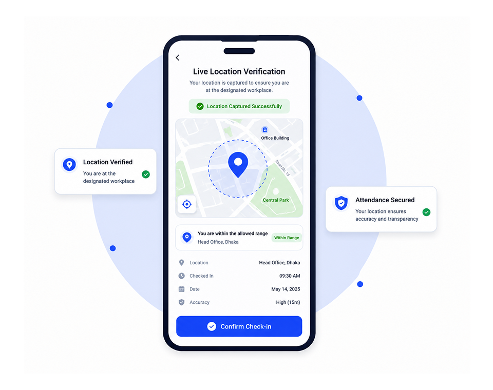 Location-Based Employee Attendance Tracking